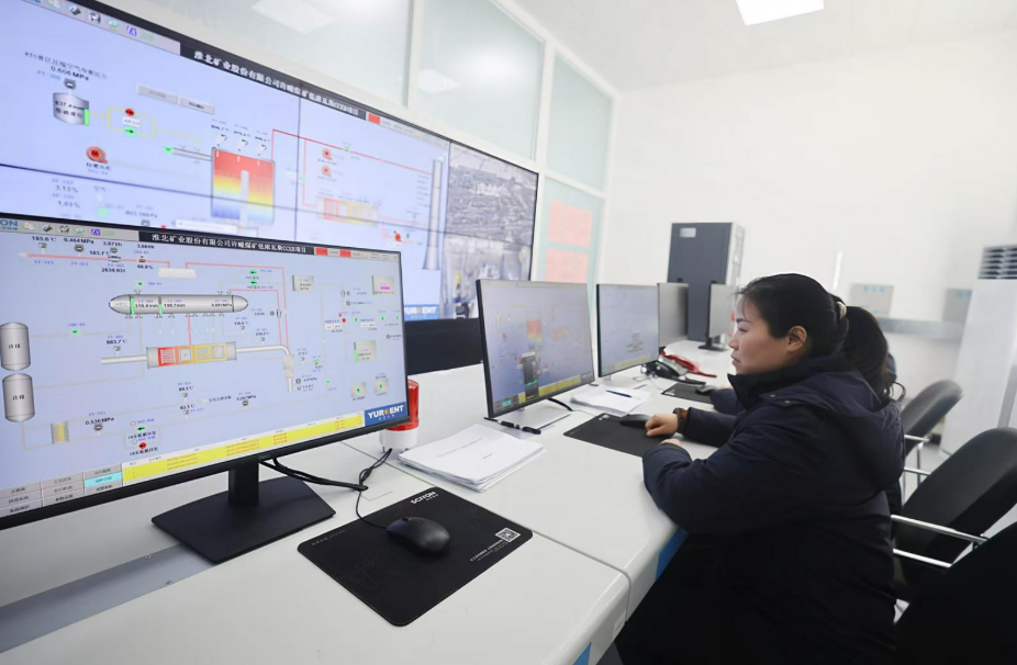 許疃礦低濃度瓦斯CCER項(xiàng)目中控室。李挺 攝